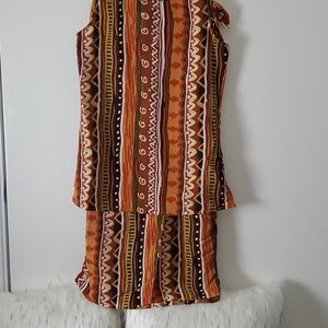 Top & Wrap around Skirt Set